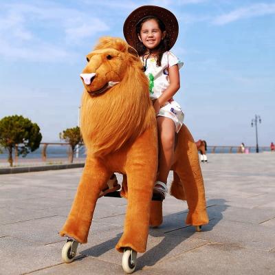 China Toy The Last Day Special Offer Ride On Girls Lion Hot Horse Toys For Ride On Pony Mechanical Toys For Kids for sale