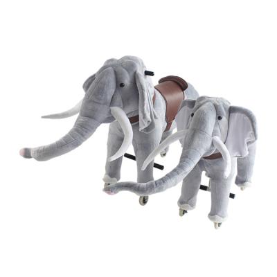 China Ride On The Last Day Special Offer Elephant Plush Toy Mechanical Training Horse Walking Toy On Pedals for sale