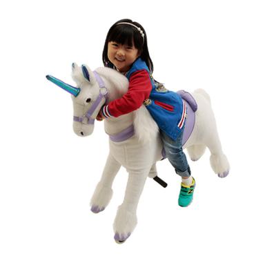 China Ride on Toy Unicorn Pony Ride Riding Horse Walking Pedal Toy for sale