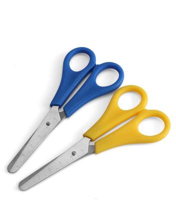 China Stainless Steel Good Price Office Stainless Steel Craft Scissors With Scale For Student Wholesale for sale