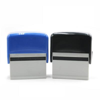 China Office Custom  Plastic 23X59mm Automatic Office Self Inking Rubber Stamp Manufacturer Stamps for sale