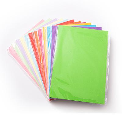 China Customizable 10 Colors 230g High Quality A4 Hard Cardboard Handmade Origami Paper for sale