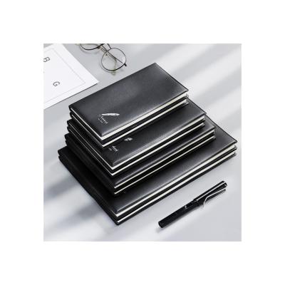 China Hardcover High Quality 32K Simple Leather Notebook Business Office Notepad Working Meeting Note Book for sale