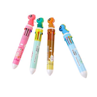 China Office & School Pen Fresh creative lovely new style oil pen ten-color net red multi-functional multi-color one ball-point pen wholesale for sale