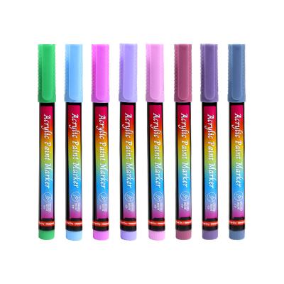 China Office & School Markers Soft-top water-powder acrylic marker set color line-drawing pen DIY model ceramic doodle marker for sale