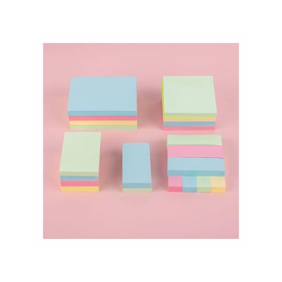 China Self-Adhesive 76*76 Custom Office Color 3X3 Inches Self-Stick Square Shaped Pads Memo Pad Stationery School Supplies for sale