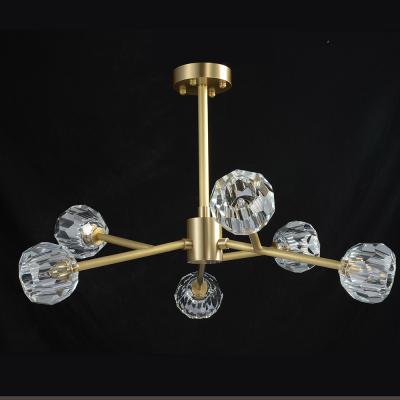 China Contemporary Modern Crystal Chandelier Lights Living Room Bedroom Hotel Indoor Pendant Lights for sale