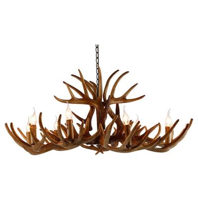 China Modern luxury large chandelier warm light attic living room villa Antler post-modern creative chandelier for sale