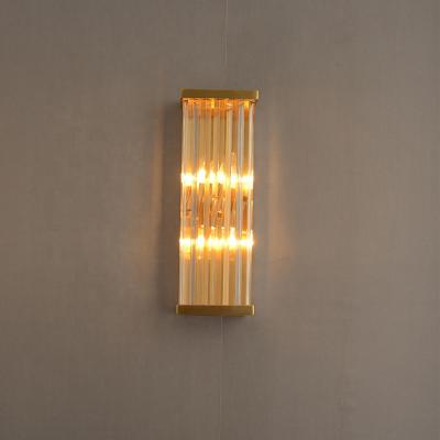 China Modern Indoor E14 Bracket Wall Bracket Lights Led Luxury Hotel Bedroom Decorative K9 Modern Crystal Wall Lamps For Home for sale