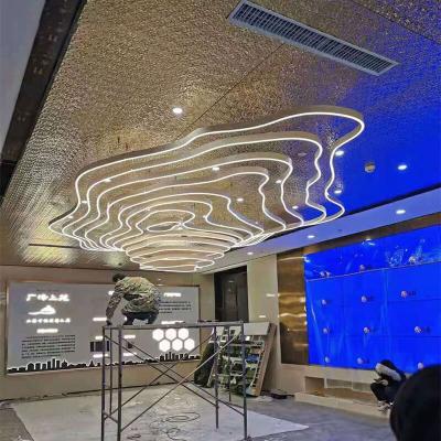 China Large Modern Customized Hotel Lobby Chandeliers Big Mountain Chandeliers Sale Service for sale