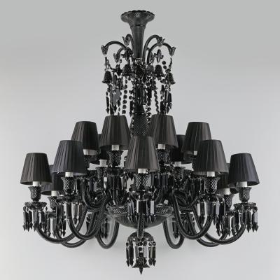 China Contemporary Customize Large Modern Black Crystal Chandelier Lighting For Home for sale