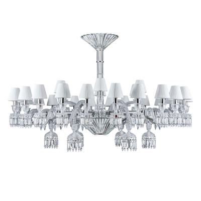 China French Chrome Living Room Style Chandelier Hotel Light Home Crystal Chandelier Lighting for sale