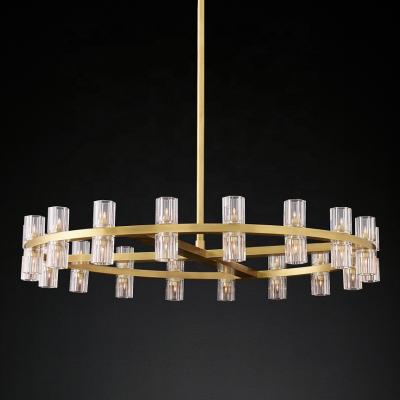 China Modern Hotel Light Crystal Chandelier Light Big Pendant Bedroom Candelabros for sale