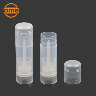 China Eco-Friendly Custom Cosmetic Packaging Tube Lip Balm Tiny Transparent Lip Balm Container For Wholesalers for sale