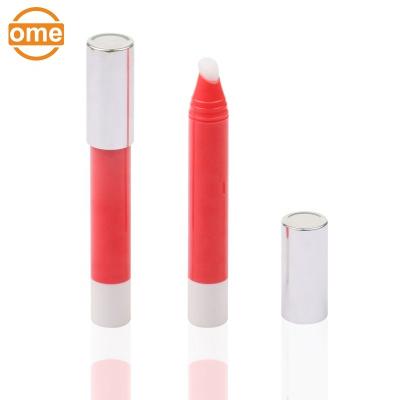 China Eco-friendly Airtight Hot Selling Red Empty Liquid Lip Gloss Pen Tube Lipstick Round Lip Gloss for sale