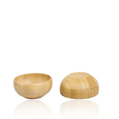 China Viable Beauty Noodle Bowl Set Tone Pigment Wooden Bowl Cosmetic Makeup Tools for sale