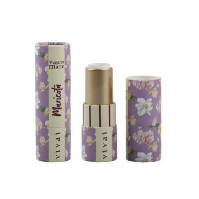 China Biodegradable Cosmetic Packaging Lipstick Antiperspirant Deodorant Lift Up Empty Lipstick Paper Tubes for sale