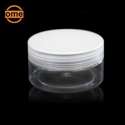 China Custom Clear 500ml/600ml/800ml/1000ml Mockup Good Quality Pet Cream Jars Cosmetic Jar Packaging for sale