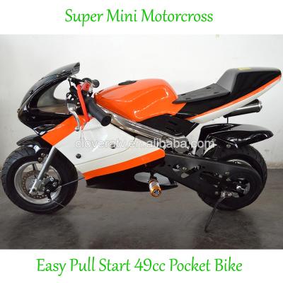 China Transmission Kids Mini MotorBike 49cc Chain Pocket Bike With CE 920x360x450mm for sale