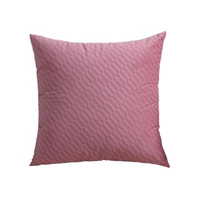 China Non-toxic simple high quality solid color plush color home decor 3d luxury cushion covers tile diagonal pattern tile for sale