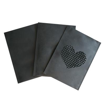 China Gift & YJNPACK Craft No Logo Pollution Customized Black Paper Honeycomb Padded Envelope Kraft Bubble Mailer for sale