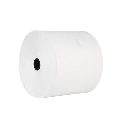 China Recycled Materials 70MM 80GSM 90GSM Printed White Kraft Paper Roll for sale