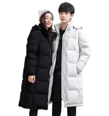 China Men's Outdoor Jacket Anti-wrinkle Women's Long Down Jackets 2021 Fashion Unisex Winter Casual For Men Hoodie Parkas Coats for sale