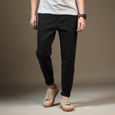 China Anti-Wrinkle Men's Pants And Trousers Cotton Woven Casual Looser Waist Pantyhose For Men Fashion Workout Pant Wholesale Men's Harem Pants for sale