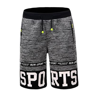 China Viable Drop Shipping Wholesale Stock Men's Running Shorts Mens Knitted Sports Shorts With Letter GYM Fitness Short Pants for sale