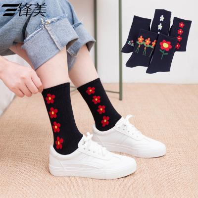 China Cotton Polyeser Women's Mid Socks Women Winter Warm Leg Sock for sale