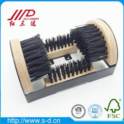 China Easy Clean Shoe Scrubber Metal BSCI Tool Snow Boots Scraper Cleaning Brush For Sale for sale