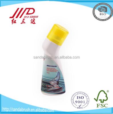 China Shoe Polish Liquid Sponge Factory Direct Plastic Bottle For Shoe Liquid Polish With Sponge for sale