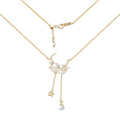 China Newest Sweet Lunar Lullaby 925 Silver Necklace And Earring for sale