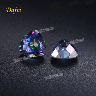 China Wholesale Trillion Jewelry Blue Mystical Natural Quartz For Jewelry for sale