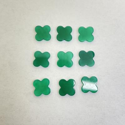 China No Clover Natural Green Agate Wholesale For Jewelry for sale