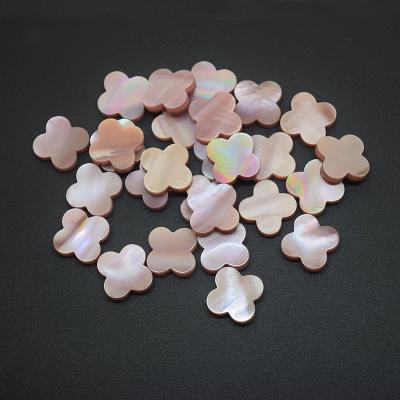 China High Quality Four Leaf Clover Natural Pink Mother Of Pearl Jewelry for sale