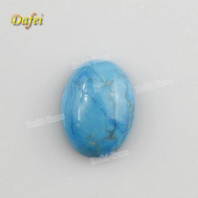 China Jewelry Flat Back Cabochon Oval Glue Turquoise Natural Stone for sale