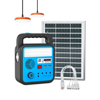 China New Style Home or Outdoor Energy Saving Solar Lighting Kits All in One Small Portable Home Outdoor Solar Power System for sale