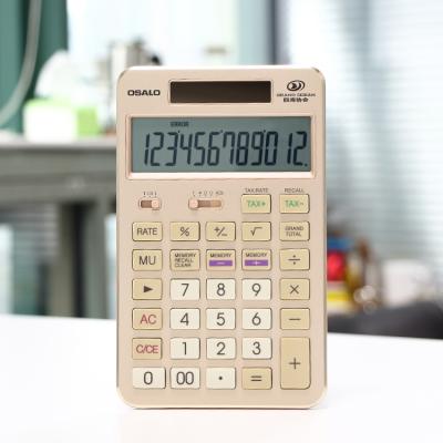 China Gift Calculator 1 Pcs Laser Engraving Custom Logo Panel Calculadora Solar Promotions Company Office Gift for sale