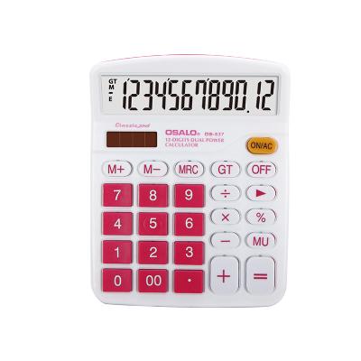 China Desktop Calculator OSALO High Quality Calculator 12 Digit Gift Solar Calculator Manufacturer for sale