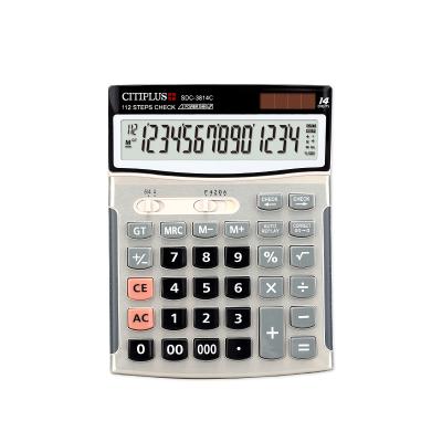 China Large Calculator CITIPLUS SDC-3814C Size Model 14 Digits General Purpose Calculator With Large LCD Display Calculator For Desktop for sale