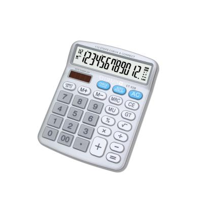 China General Purpose Calculator CT-928 Logo Custom Calculator Running with 12 Digit Check&correct Solar Battery Calculator for Office for sale