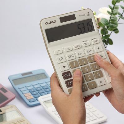 China Promotional Custom Desktop Calculator Calculator for Business Office High End Calculator with 12 Digit Desktop Calculator for sale