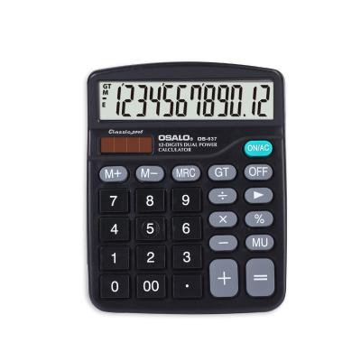 China High Quality Durable Crystal Desktop Table Button Calculator 12 Digit Calculator Cheap Calculator General Purpose Desktop for sale