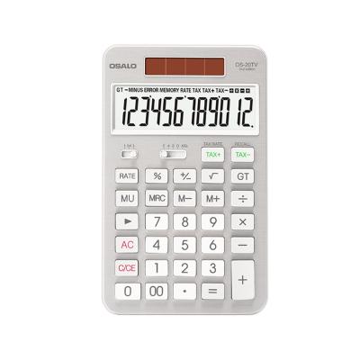 China High Quality Desktop Calculator 12-Digit Metal Panel High End Calculator for Office for sale