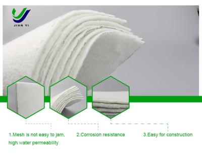 China Nonwoven Staple Fiber Geotextile 100-800g/M2 For Slope Protection for sale