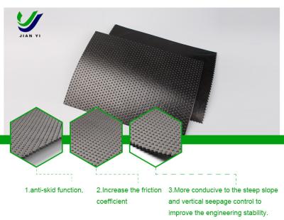 China 50m~100m HDPE Textured Geomembrane For Slope Anti Slip And Anti Seepage Solutions for sale