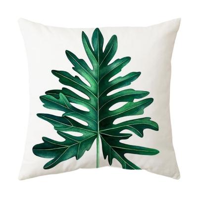 China New Product Hot Selling Green Plants Custom Cheap Pillows Tropical Luxury Home Decor Cheap Pillow for sale