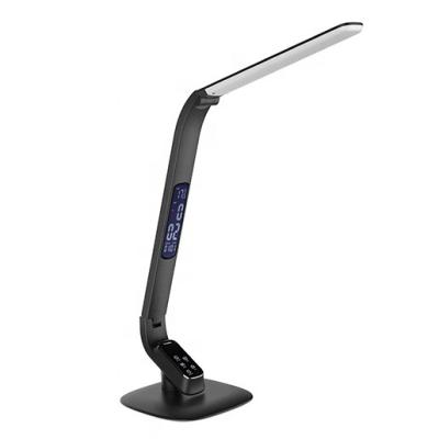 China 2020 Adjustable Arm Lamp New Factory Price Amazon Hot Selling Near Lamp With Time/Date USB Port LCD Screen Show Table MA98A Led Lamp Led Lamp reading for sale