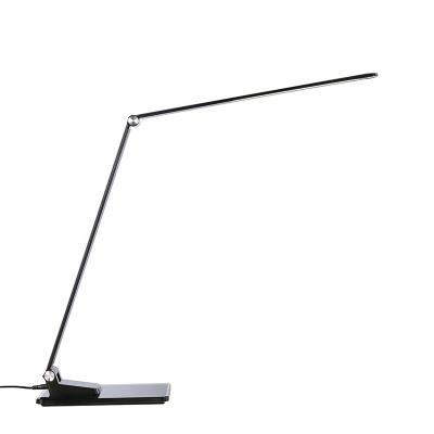 China Modern Glass Touch Lamp Controlled School Base Desk Lamp With USB Touch LED Desk Lamp for sale